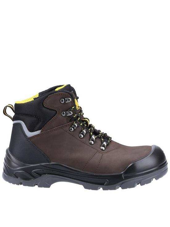 front image of amblers-as203-laymore-water-resistant-leather-safety-boot