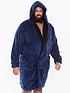  image of d555-newquay-2-super-soft-dressing-gown-navy