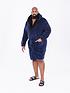 image of d555-newquay-2-super-soft-dressing-gown-navy
