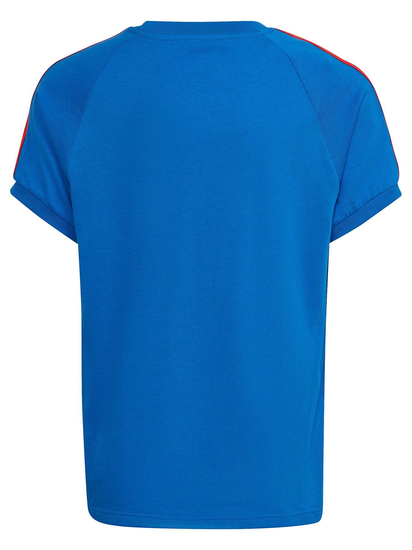  image of adidas-originals-junior-adicolor-football-nations-t-shirt-dark-bluenbsp