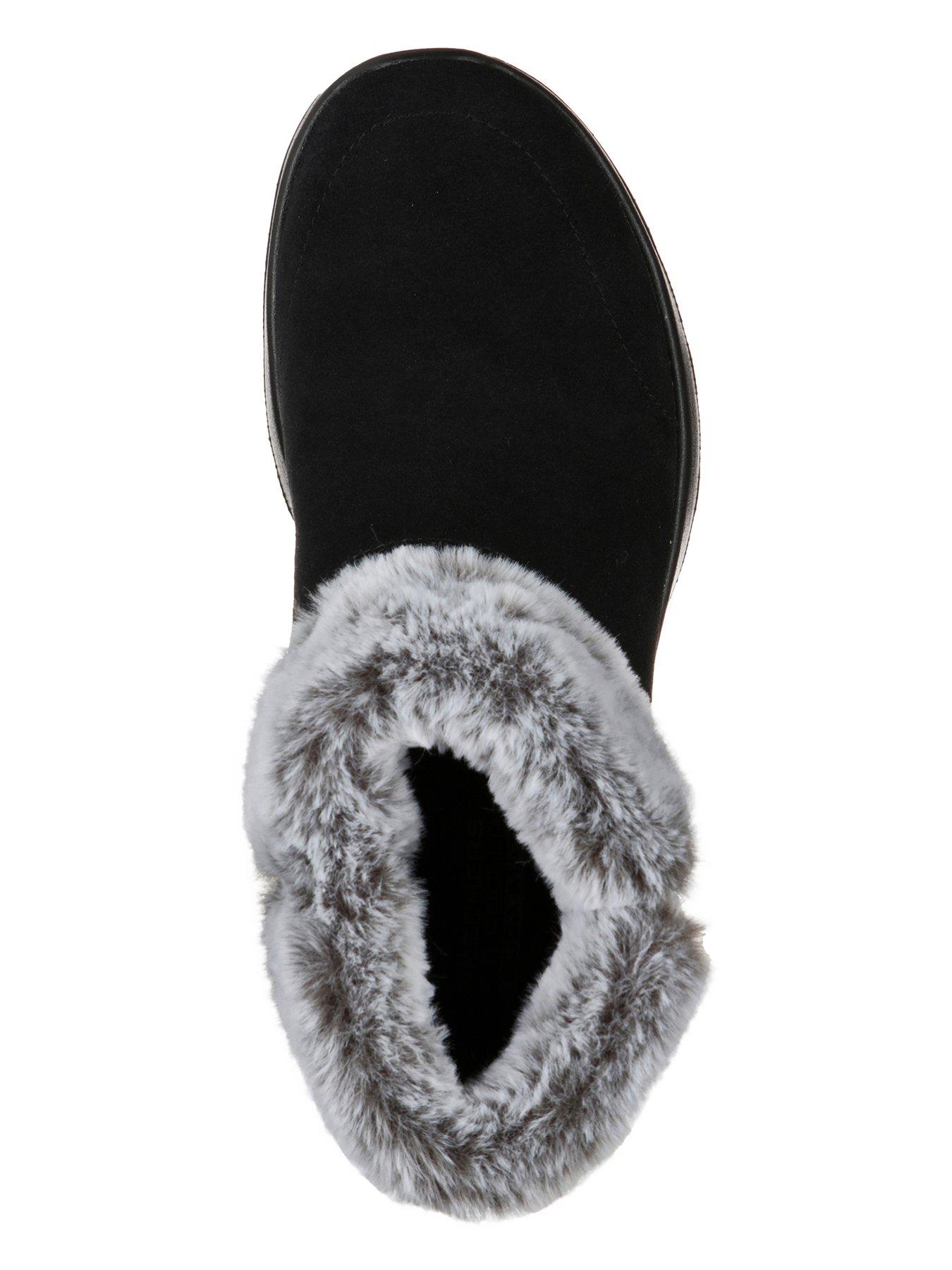  image of skechers-on-the-go-joy-savvy-wide-fit-chugga-boots-black