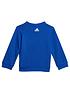  image of adidas-favourites-infantnbsplinear-crew-and-jogger-set-bright-blue