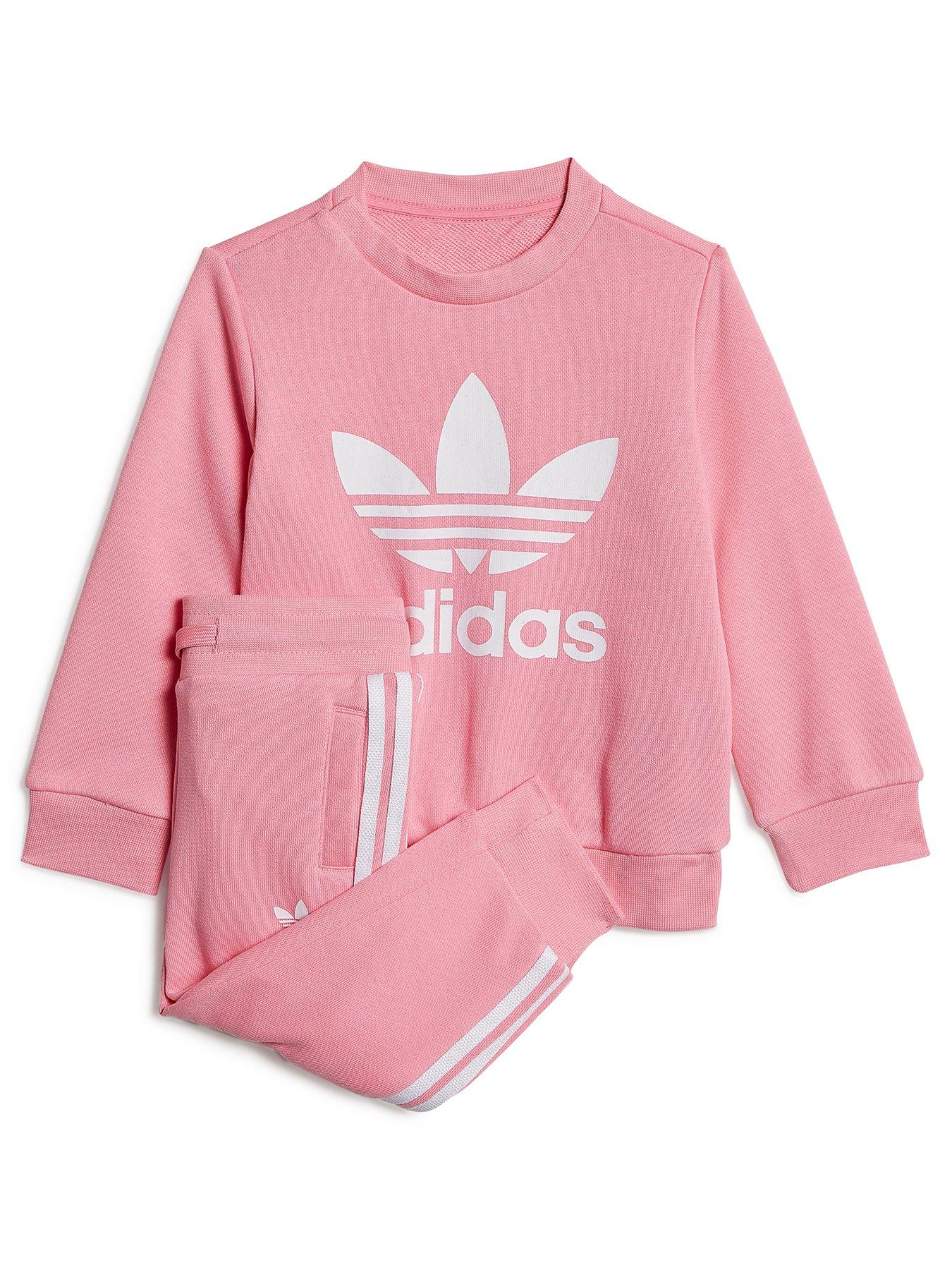 adidas Originals Toddler Kids Adicolor Trefoil Crew Set Light