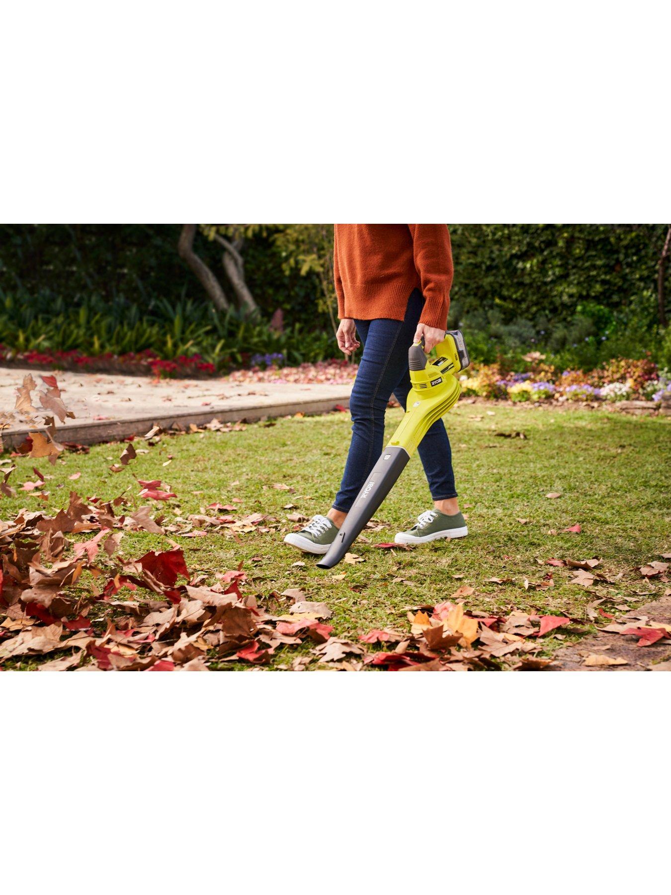  image of ryobi-obl1820s-18v-one-cordless-leaf-blower-battery-charger-not-included