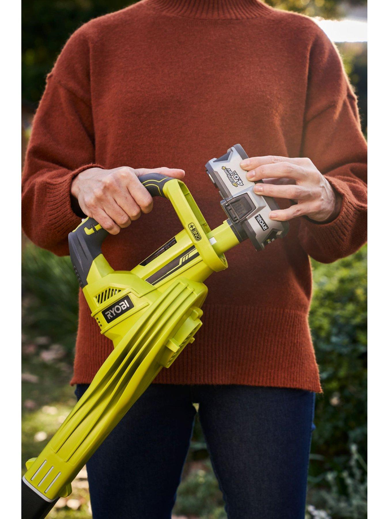 image of ryobi-obl1820s-18v-one-cordless-leaf-blower-battery-charger-not-included