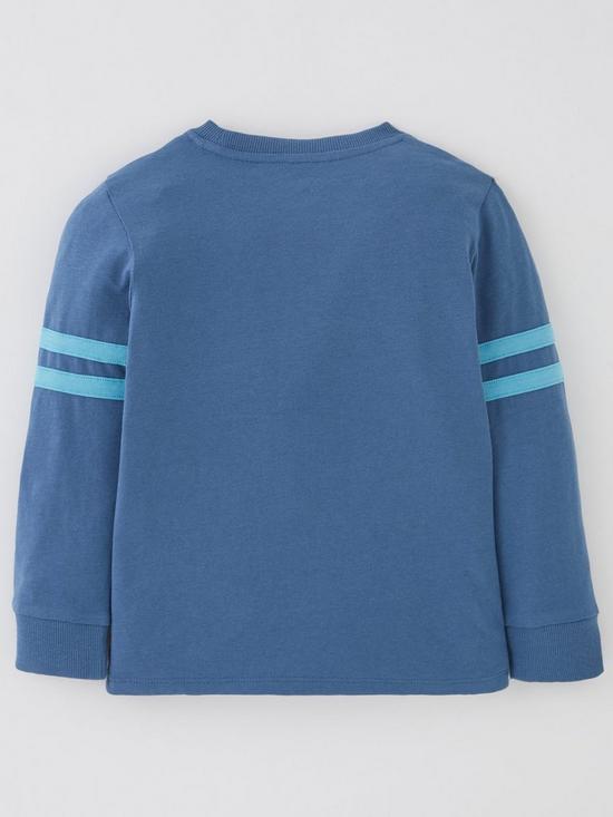 back image of mini-v-by-very-boys-little-brother-long-sleeve-t-shirt-blue