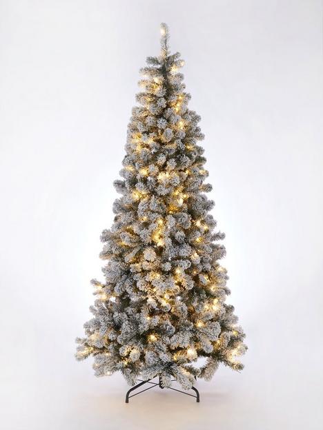 very-home-75ft-pre-lit-slim-flocked-emperor-christmas-tree