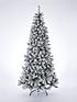  image of 75ft-pre-lit-slim-flocked-emperor-christmas-tree