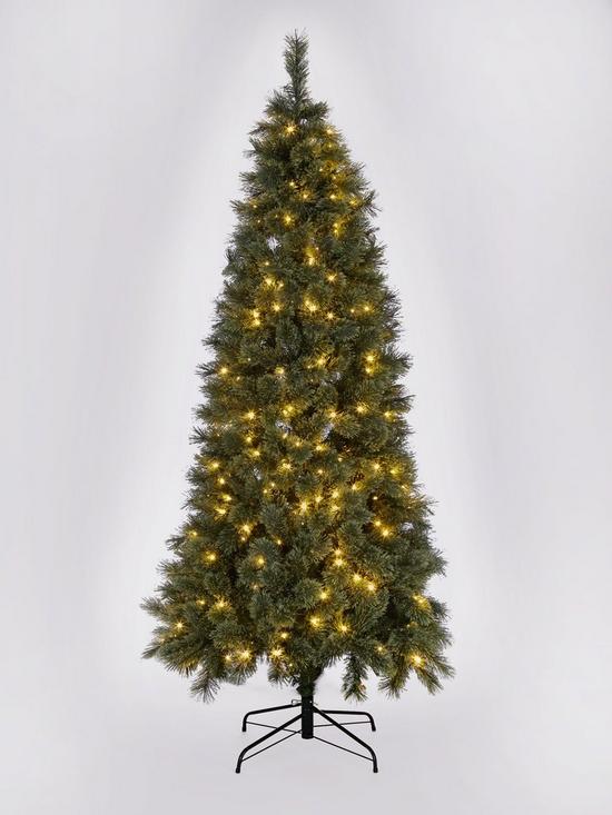 front image of 65ft-pre-lit-slim-cashmere-tips-christmas-tree