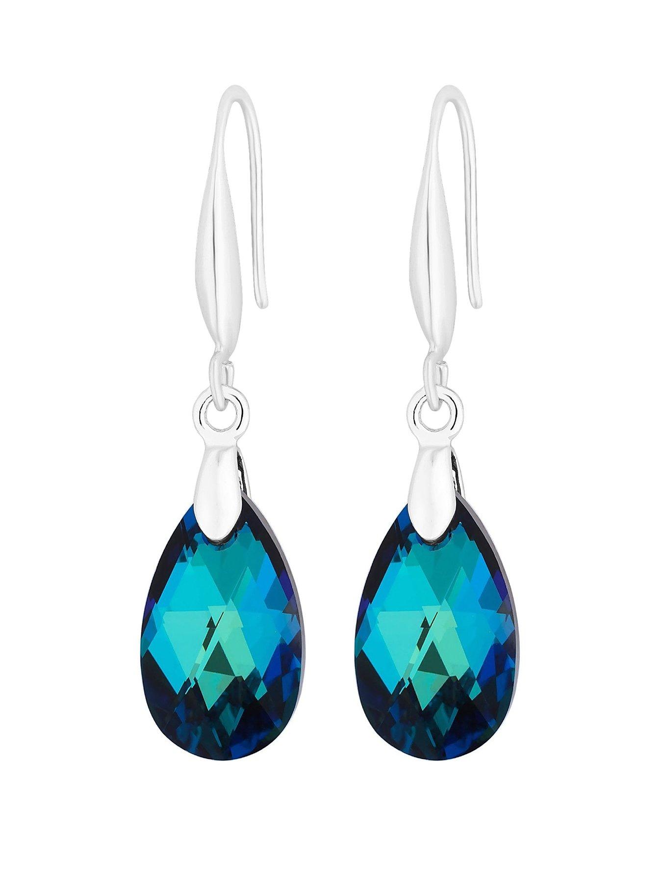 jon-richard-sterling-silver-blue-fish-hook-drop-earringnbsp