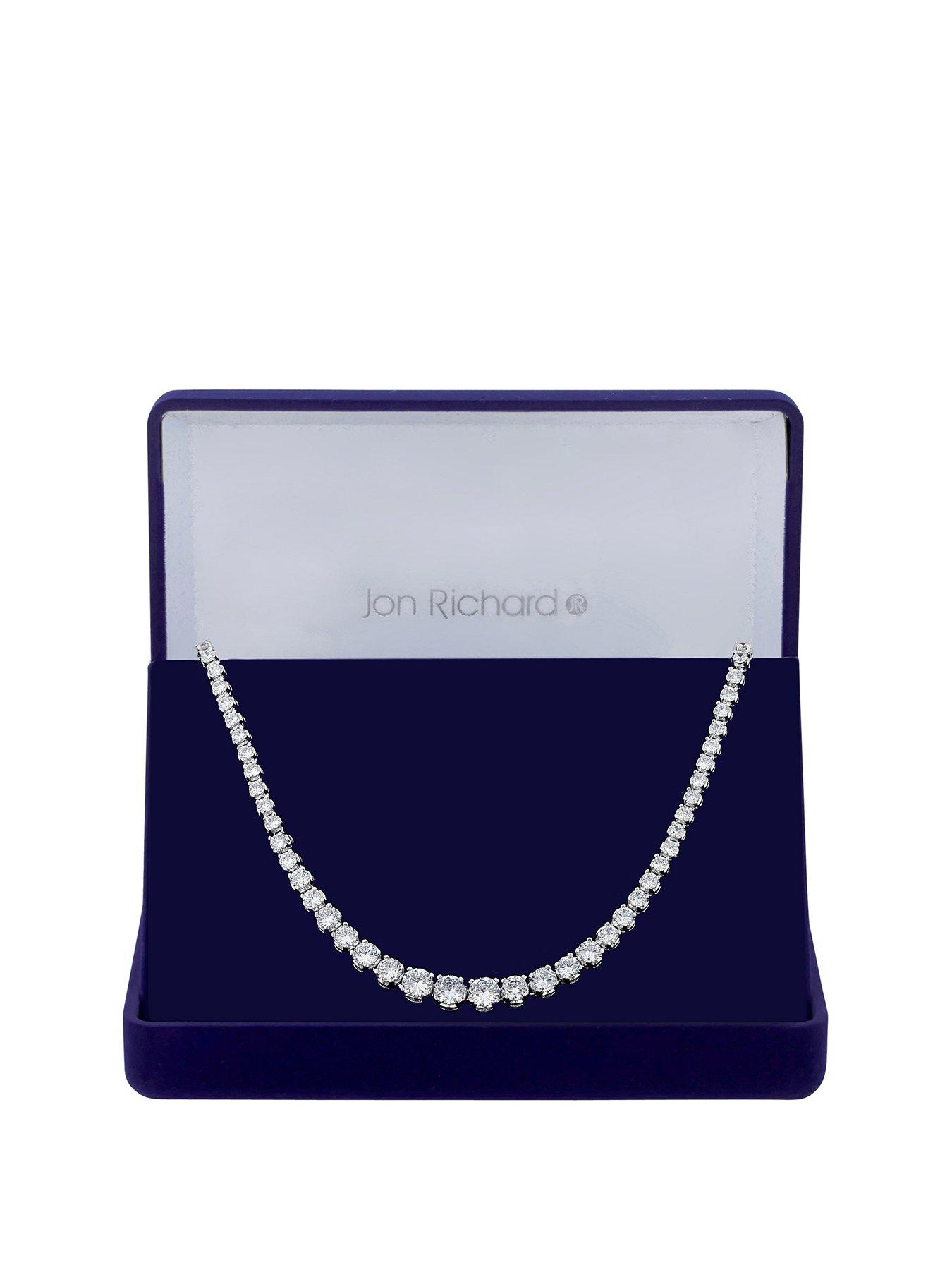 Jon Richard Women's Blue Multi Tone Pearl Magnetic Necklace : Amazon.co.uk:  Fashion