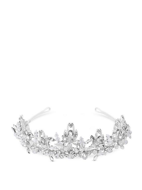 front image of jon-richard-sophia-bead-and-crystal-statement-tiara