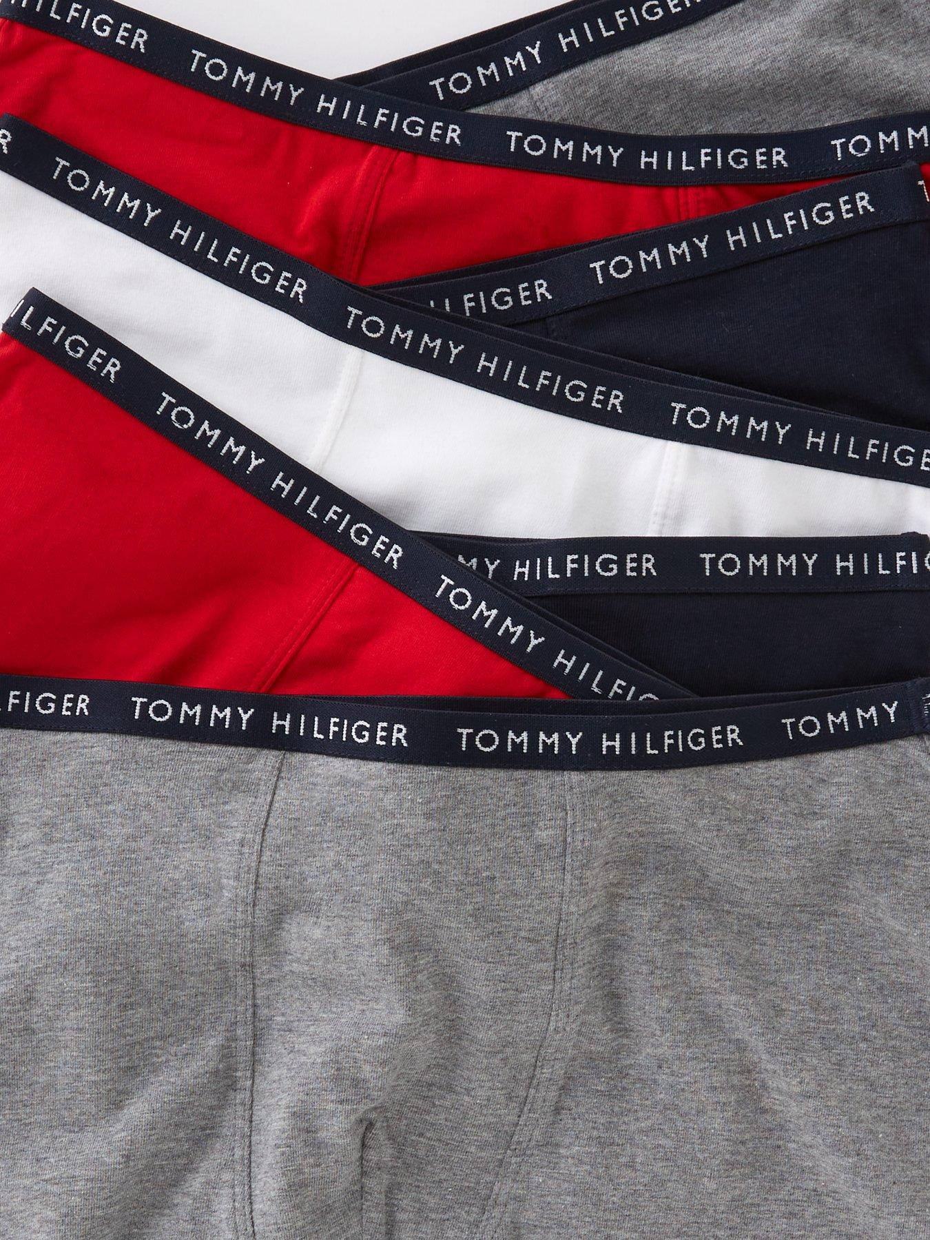  image of tommy-hilfiger-boys-7-pack-logo-waistbandnbsptrunks-multi