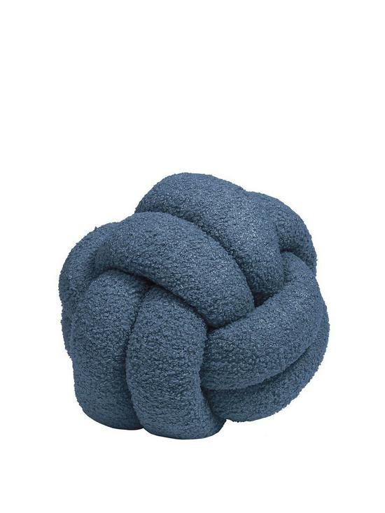 front image of furn-boucle-knot-cushion