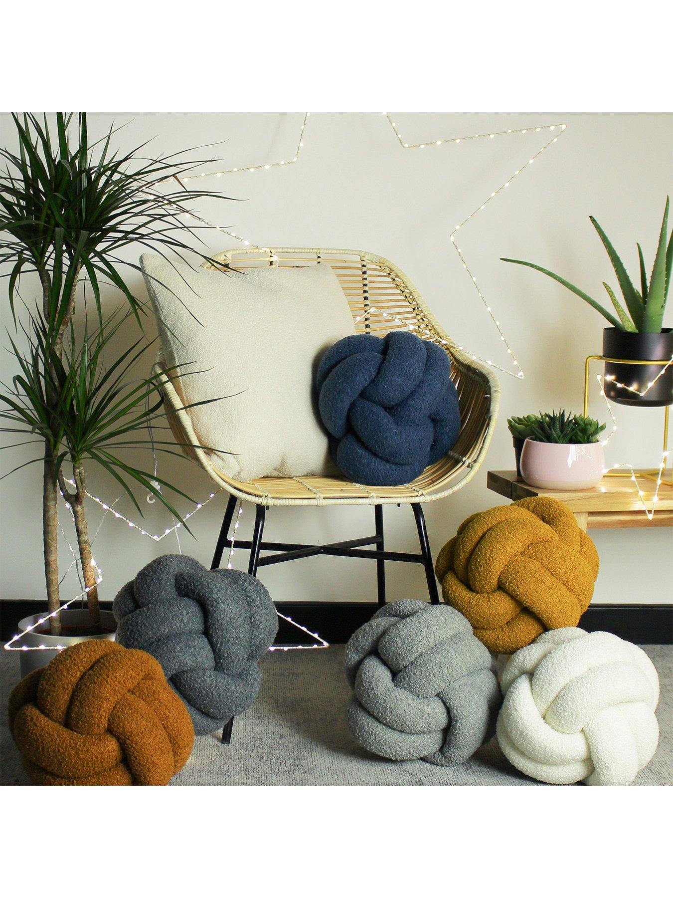  image of furn-boucle-knot-cushion