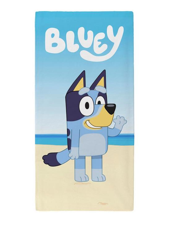 front image of bluey-wave-towel