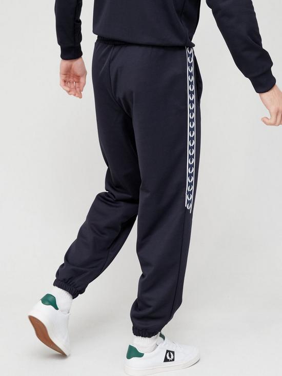 stillFront image of fred-perry-panelled-taped-track-joggers-navy