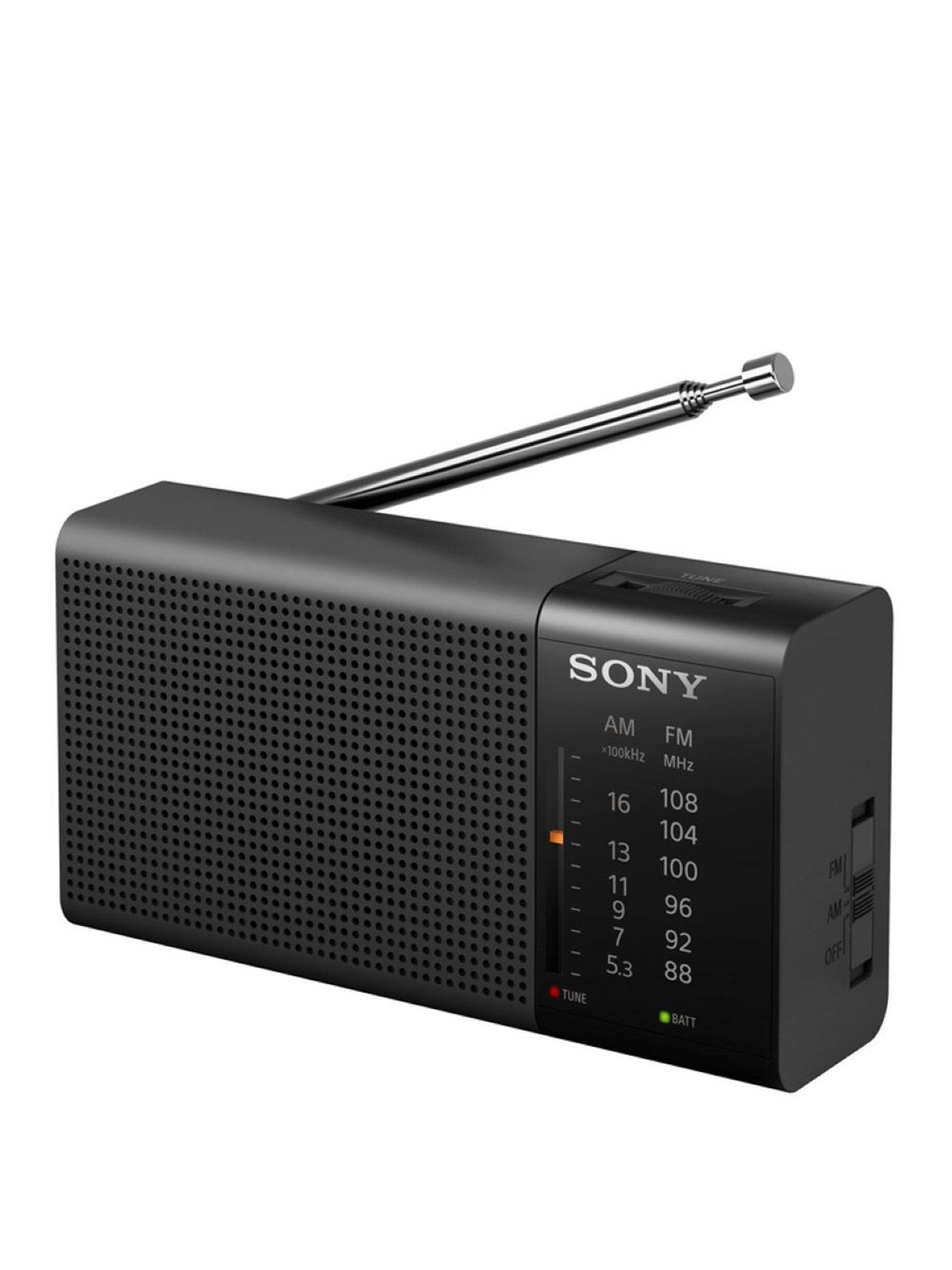 Sony Icf P37 Portable Amfm Radio Black