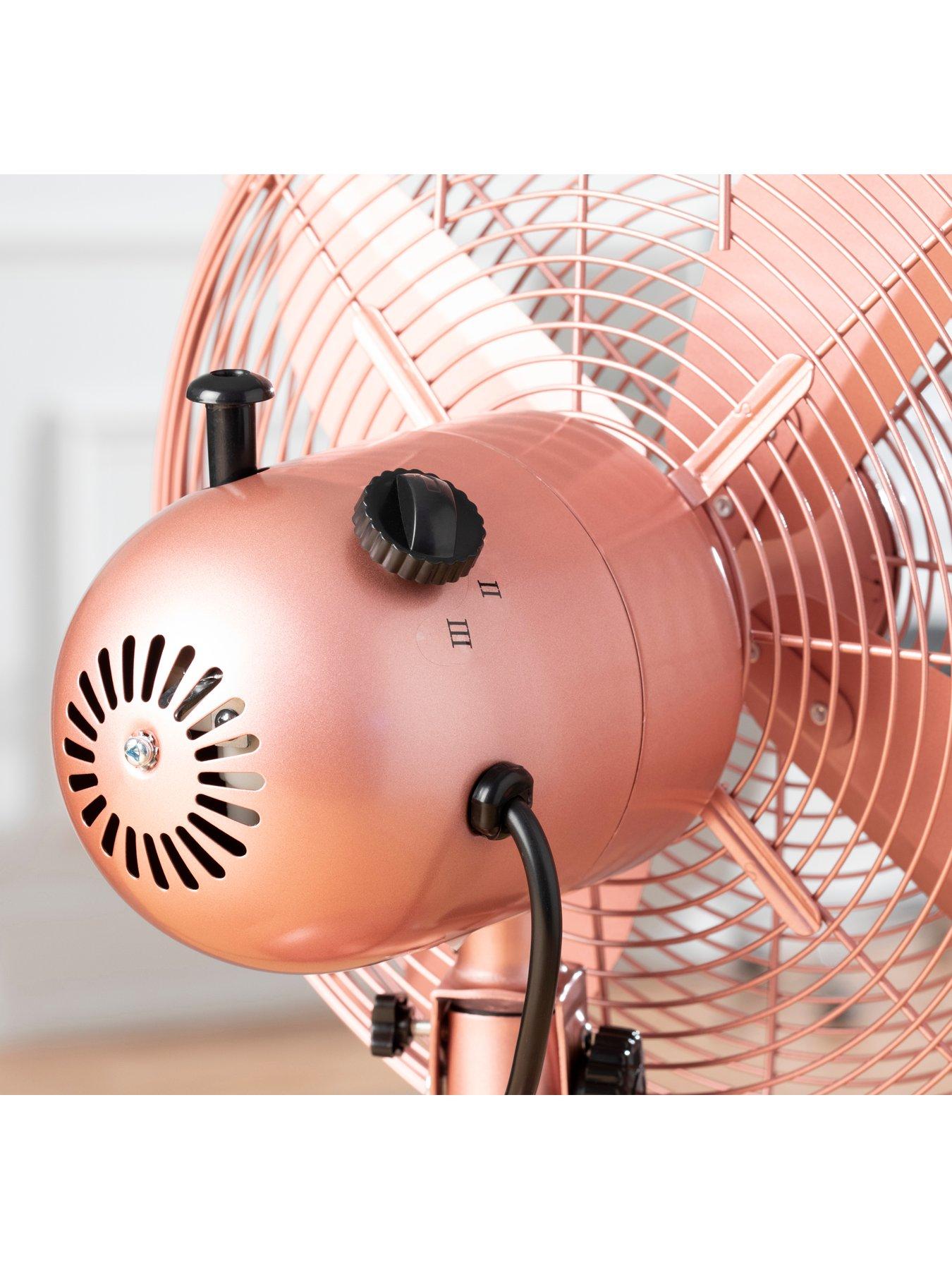 Daewoo 12" Rose Gold Desk Fan