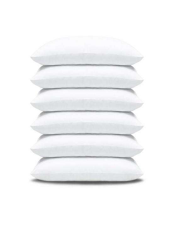 stillFront image of slumberdown-super-support-6-pack-pillow-white