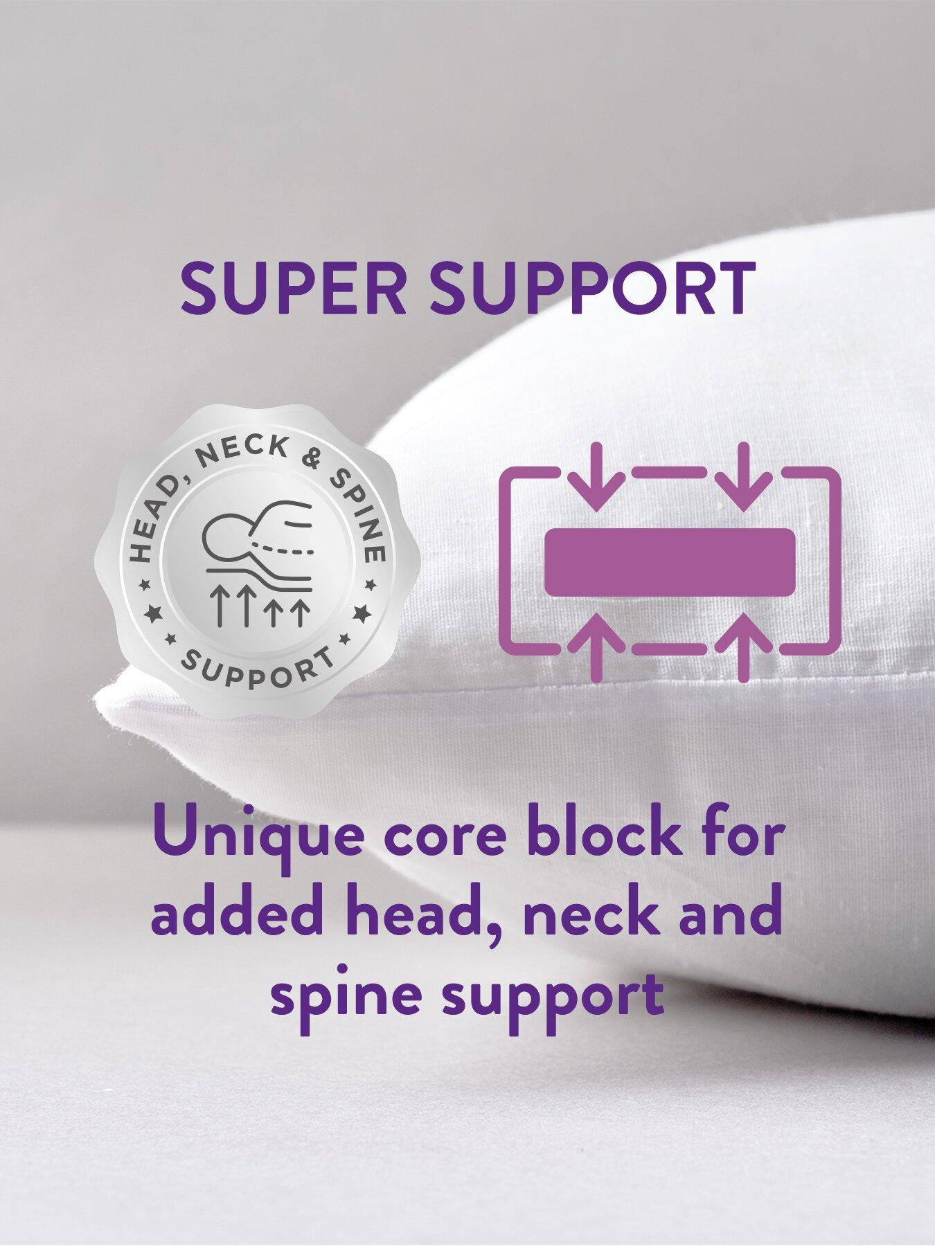  image of slumberdown-super-support-6-pack-pillow-white