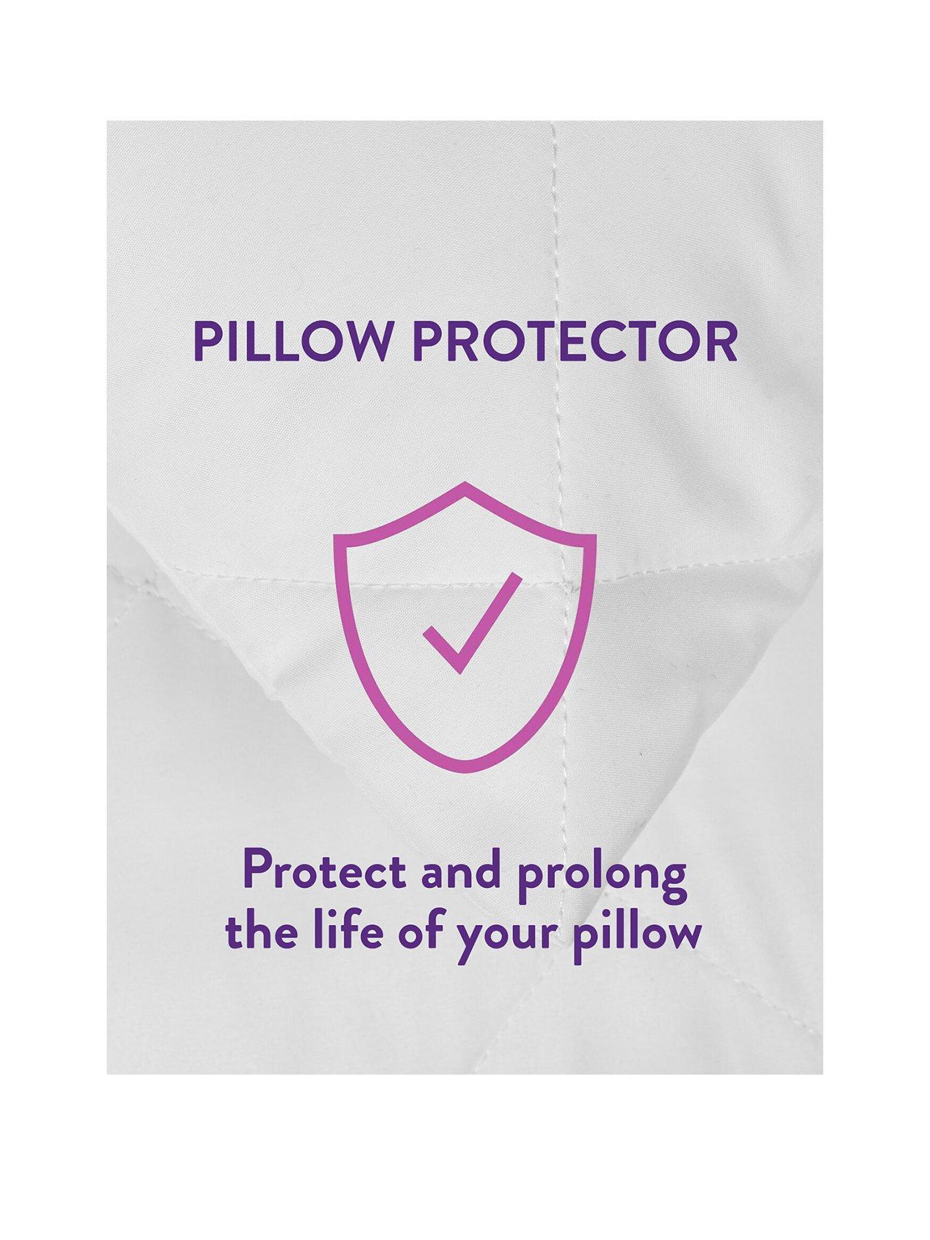 Slumberdown Cosy Nights 2 Pack Pillow Protector White