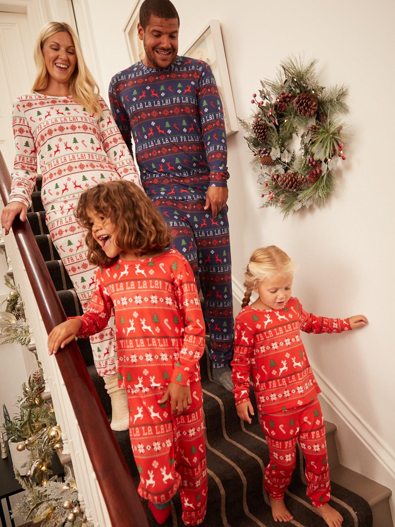 Unisex family christmas online pajamas