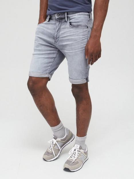 g-star-raw-3301-slim-fit-denim-shorts-grey