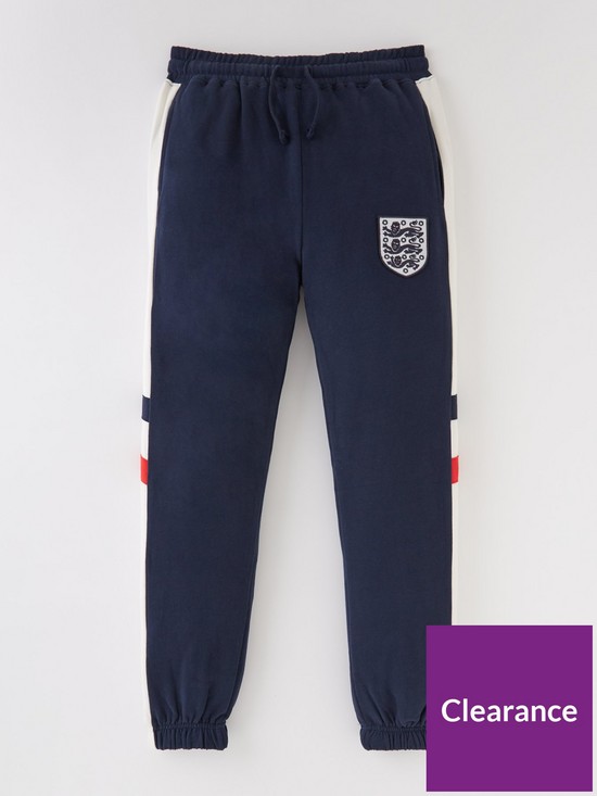 front image of england-fa-cut-and-sew-jogger-navy