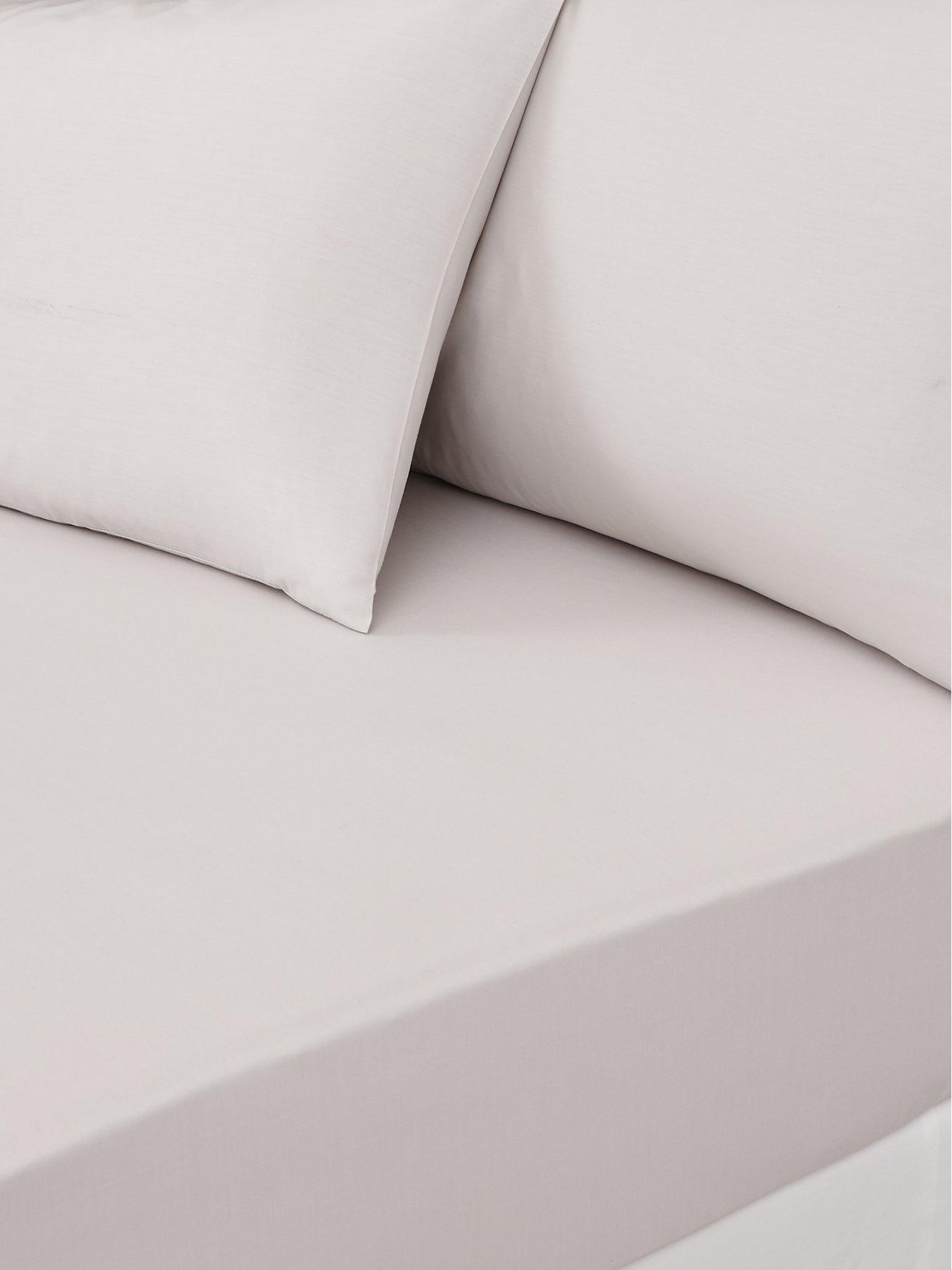 Very Home 180 Thread Count Percale 38 cm Extra Deep Fitted Sheet Dove
