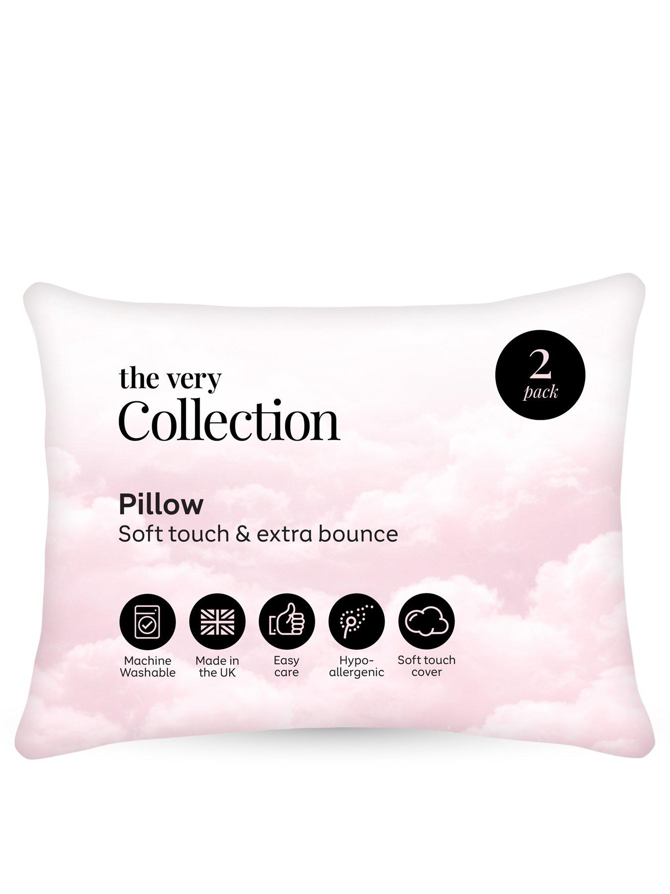  image of very-home-soft-touch-amp-extra-bounce-2-pack-pillows-white