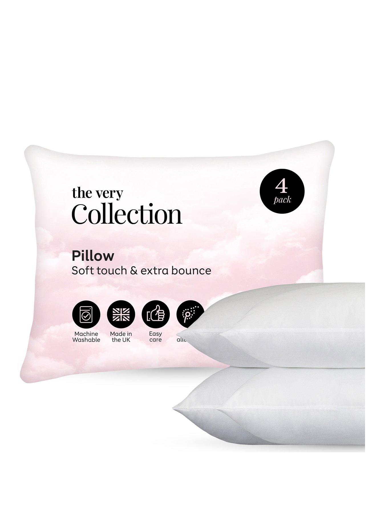 The Very Collection Soft Touch  &  Extra Bounce 4 Pack Pillows - White