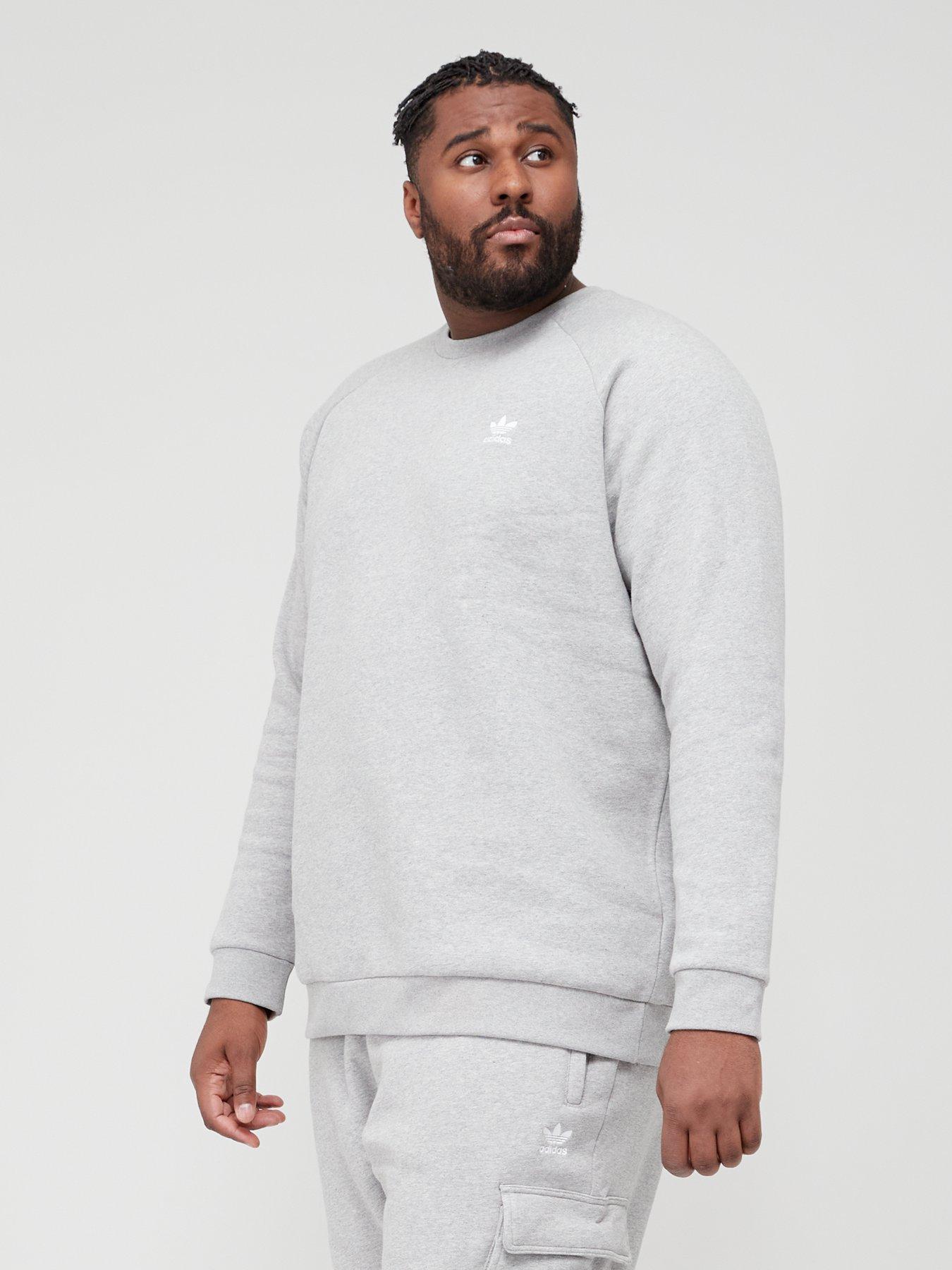 Adidas originals essential crew neck sweat hot sale in white