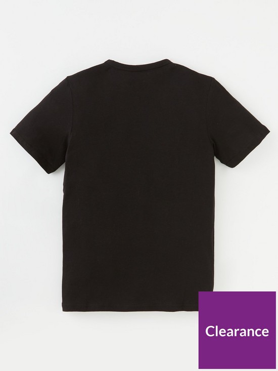 back image of jack-jones-junior-boys-tech-logo-t-shirt-black