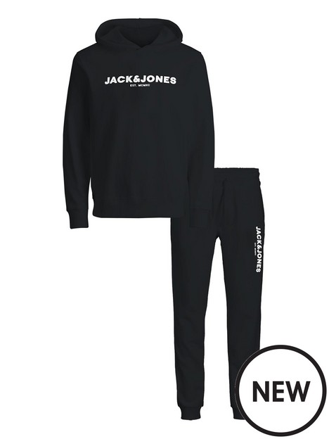 jack-jones-junior-boys-harry-sweat-hoodie-tracksuit-black