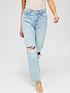 image of v-by-very-high-waist-loose-straight-jean-with-rips