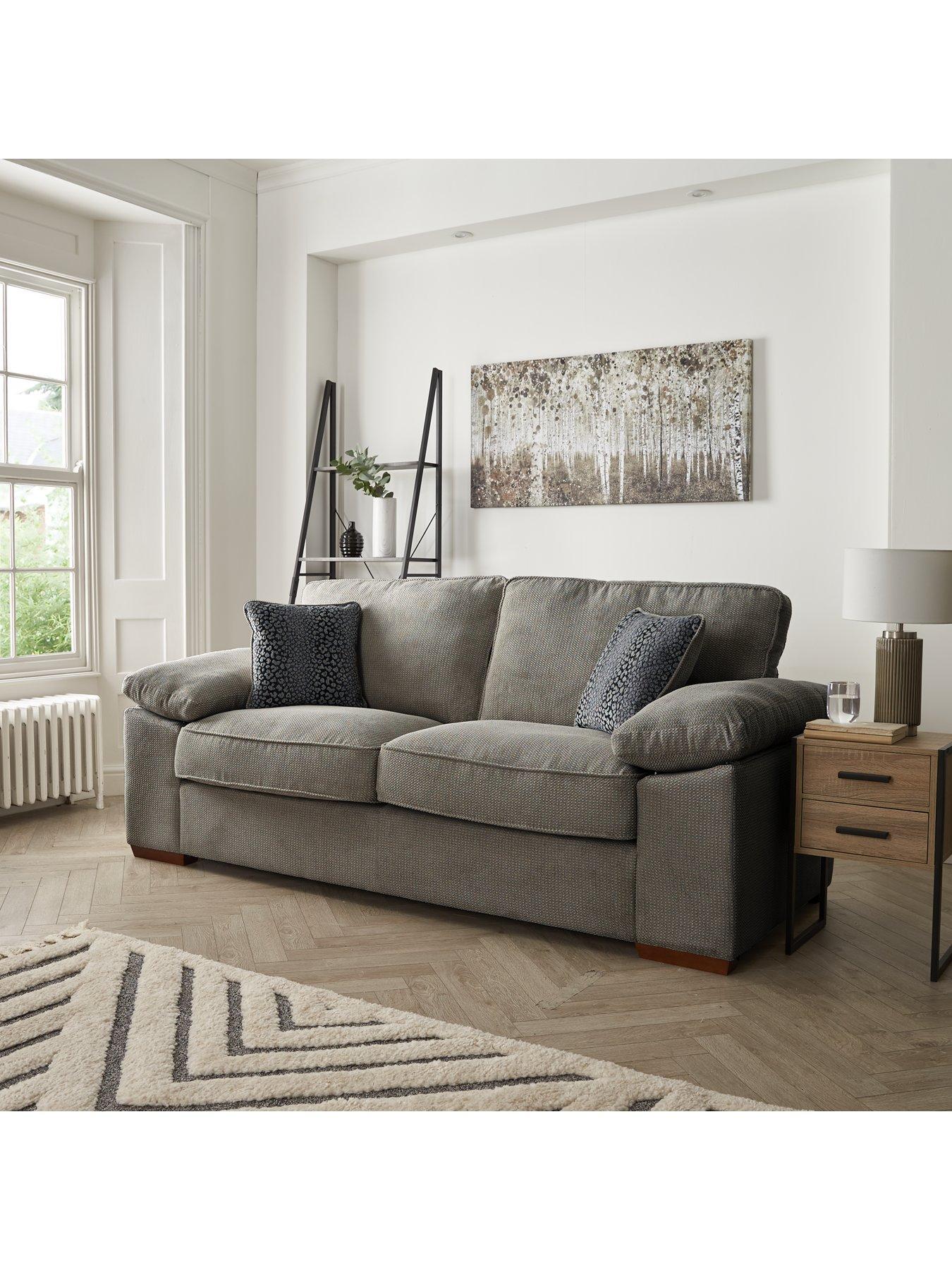 The Very Collection Dexter Fabric 3 Seater Sofa - Made to Order in the UK - FSC® Certified