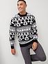  image of mickey-mouse-mens-disney-mickey-mouse-family-christmas-jumper-multi