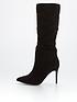  image of v-by-very-wide-fit-point-slouch-knee-boot-black