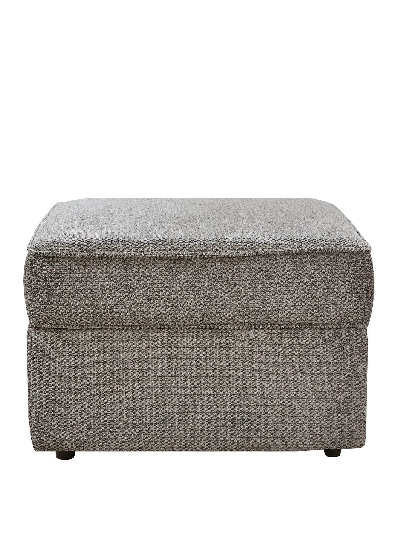  image of very-home-dexter-fabric-storage-footstool