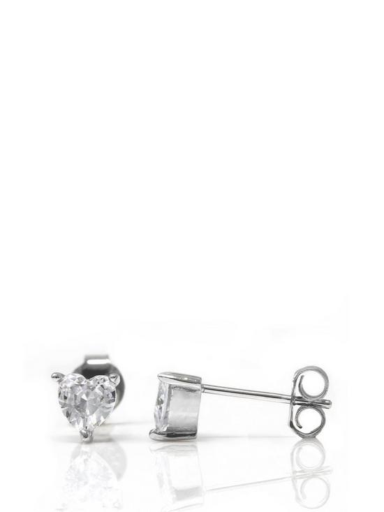 front image of say-it-with-diamonds-heart-stud-earrings-sterling-silver-and-cubic-zirconia