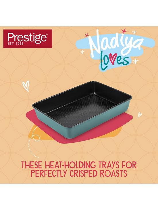stillFront image of prestige-nadiya-bakeware-oven-tray-and-roast-amp-bake-set