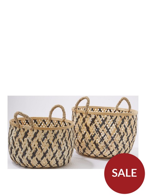 set-of-2-bamboo-woven-storage-basketsnbsp