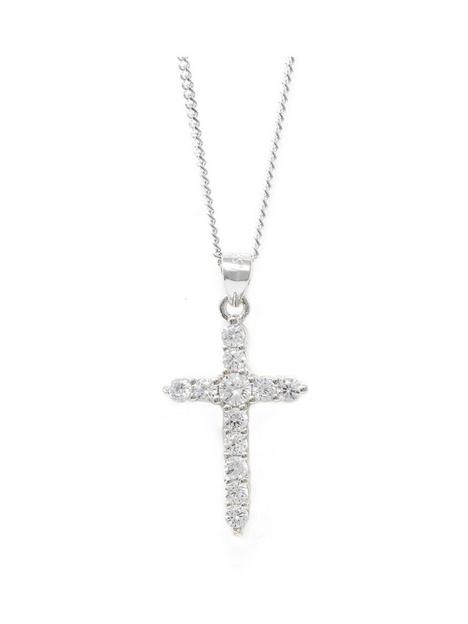 say-it-with-diamonds-claw-set-cross-necklace-sterling-silver