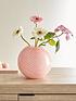  image of liv-patterned-round-glass-vase-pink