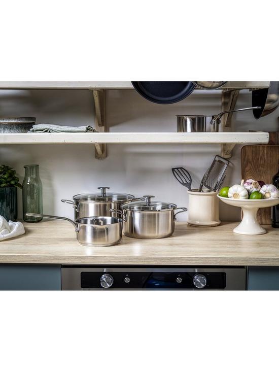 stillFront image of kitchenaid-stainless-steel-5-piece-cookware-set
