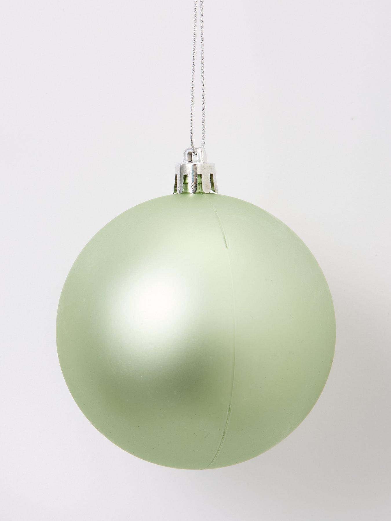  image of festive-15-piece-christmas-tree-decorating-bundle-sage-green