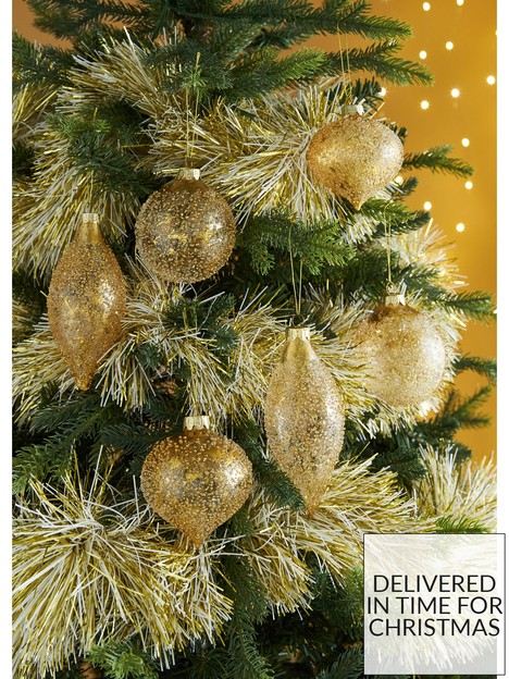 festive-gold-glass-tree-decorations