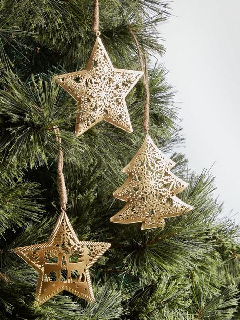festive-set-of-8-filigree-metal-christmasnbsptree-ornaments--nbspgold