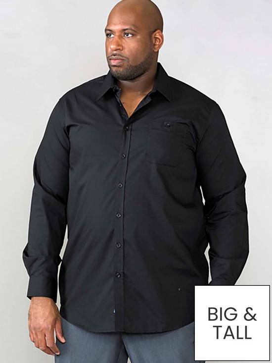 front image of d555-corbin-long-sleeve-easy-iron-shirt